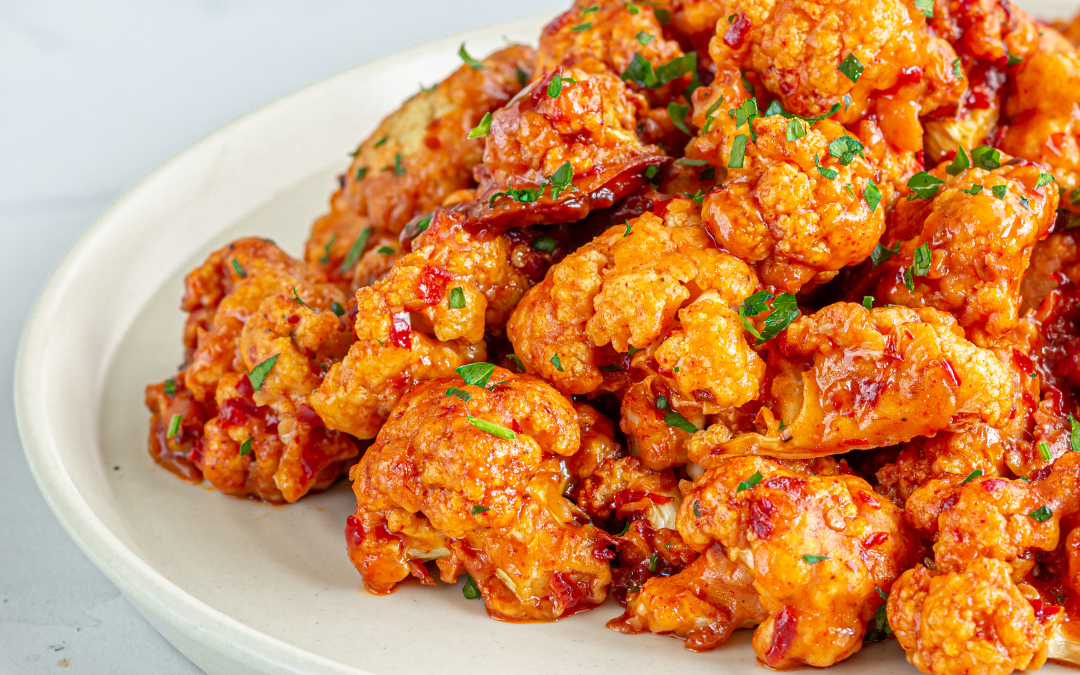 Flavor packed Cauliflower Wings for game night